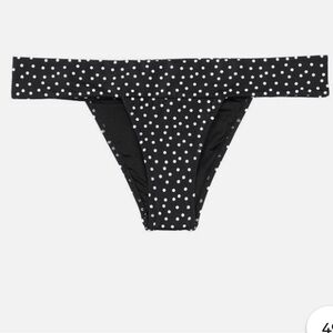 Victoria's Secret Brazilian Polka Dot bikini bottom size large